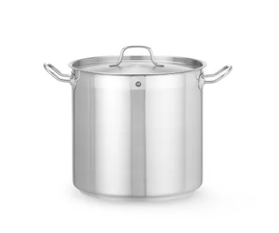Image de HENDI Marmite, haute - avec couvercle, Profi Line, 16L, ⌀280x(H)260mm
