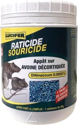 Produktbild von Raticid Souricide0,001% 140g