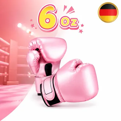 Image de Gants de boxe Kinder pour jeunes, gants de boxe pour le sport de la boxe, kickboxing, entraînement, catégorie junior