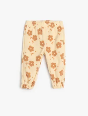 Produktbild von Koton Babygirl Jogginghose, Blumenmuster, mit Kordelzug