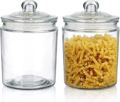 Produktbild von Große 1,8L Glasbehälter mit Deckel, Luftdicht, 2er-Set