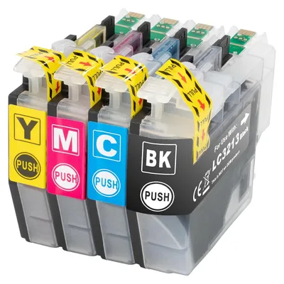 Produktbild von Boxstuff Tinte geeignet für Brother LC3213 - Multipack Schwarz und Farbe - Kompatibel mit Brother DCP-J772DW / DCP-J774DW / MFC-J890DW / MFC-J895DW Drucker