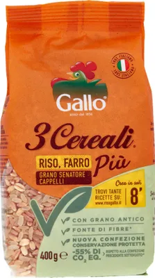 Produktbild von 14x Gallo Riso Rise 3 Cereali 400g