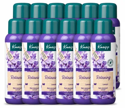 Imagen del producto de 12 unidades de espuma de baño Kneipp de lavanda: relajante, 400 ml, pack económico