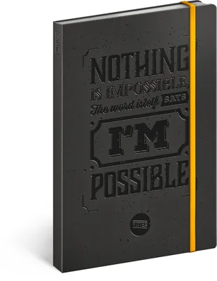 Produktbild von Presco Group Motivationsnotizbuch, liniert, 13 × 21 cm