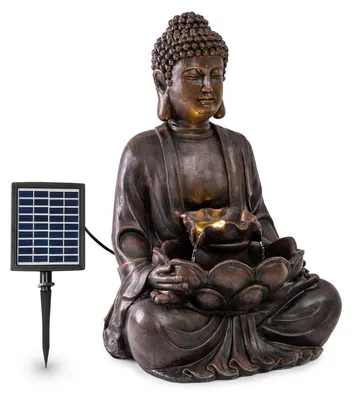 Obrázok produktu pre Blumfeldt Dharma solárna fontána, LED, 48 x 72 x 41 cm (ŠxVxH), polyresin, bronz