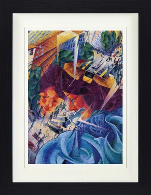 Produktbild von Umberto Boccioni Gerahmtes Bild Mit Edlem Passepartout | Wand-Bilder | Im Bilderrahmen - Simultanvisionen, 1911-12 (40 x 30 cm)