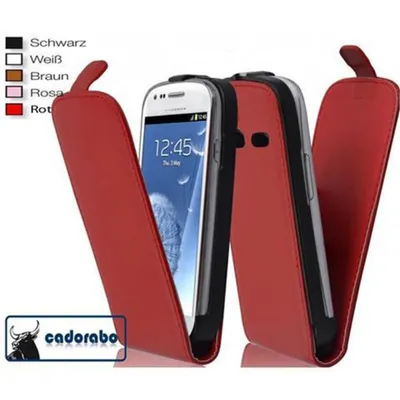 Zdjęcie produktu dla Etui Cadorabo do Samsung Galaxy S3 / S3 NEO etui ochronne w kolorze czerwonym etui z klapką na telefon komórkowy pokrowiec imitacja skóry