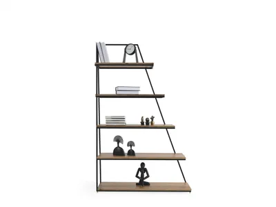 Produktbild von Design Bücherregal Wohnzimmer Schränke Edelstahl Regale Bücherschrank