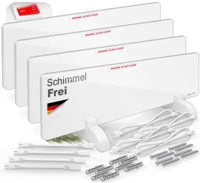 Produktbild von KESSER® Anti Schimmel Infrarotheizung Schimmelentferner Bad & Wand Heizung 4x50W