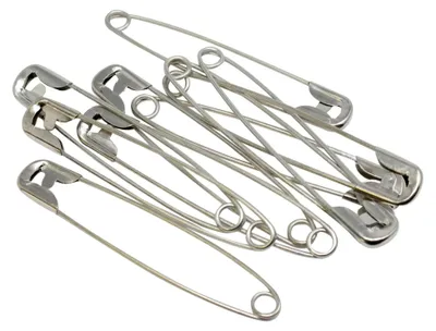 Produktbild von 10 Sicherheitsnadeln - 75 mm - Silber -