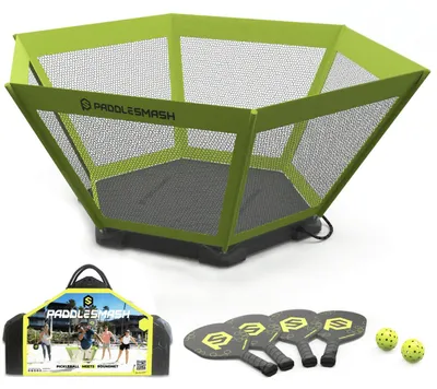 Produktbild von PaddleSmash 2in1 Pickleball & Roundnet Spiel mit faltbarer Basis (Ø 90 cm)