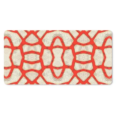 Produktbild von MuchoWow® Mauspad Mousepad Koralle - Rot - Weiß - Design 60x30 cm - Mousepads - Maus Mat - Pad - Mausunterlage - Nachhaltig