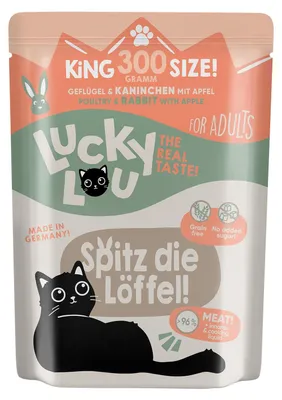 Produktbild von Lucky Lou Lifestage Adult Geflügel &Kaninchen 6x 300 g