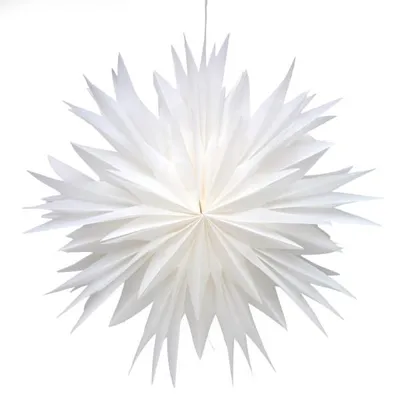 Only Natural – Papier-Lampenschirm – Weiß – 80 cm – Ansicht 1