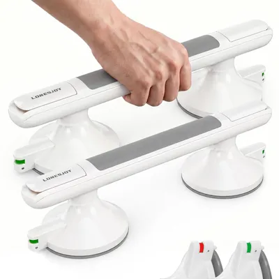 Produktbild von 2 Saugnapf-Handgriffe für das Badezimmer mit Sicherheitsanzeige