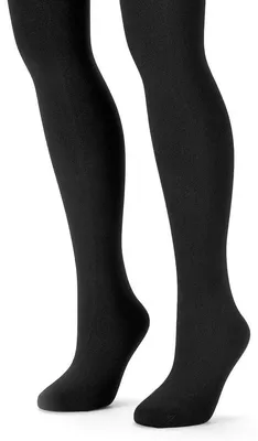 Productafbeelding van MUK LUKS dames leggings, 2-pack, met fleecevoering (zwart en grijs, maat L/XL)
