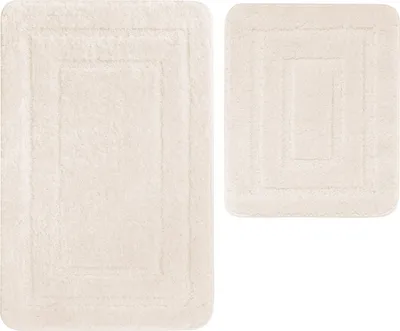 Obrázok produktu pre Kúpeľňové predložky Alor Beige 2 ks. 2 kusy: predložka 50x80 + podložka 50x40
