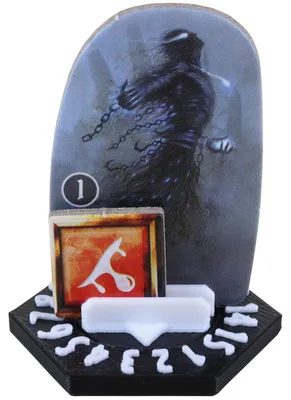 Immagine prodotto di Base di gioco in bianco e nero per Gloomhaven, Frosthaven e Pranken del Leone