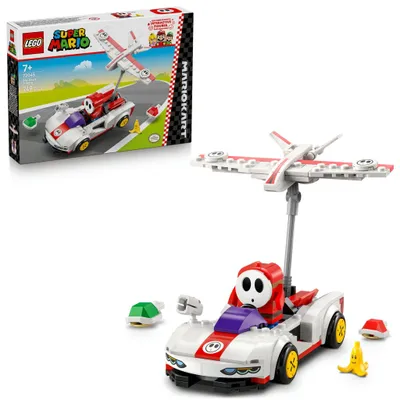Image de LEGO Super Mario Mario Kart™ – Shy Guy et P-Wing, kit de construction, à partir de 7 ans, plastique, 249 pièces, 352 g
