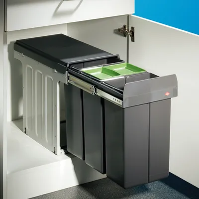 Image de NaberTrio DT. Collecteur de déchets, anthracite. - Poubelle
