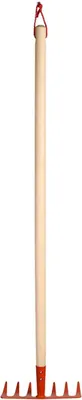 Produktbild von Esschert Design Kinderharke Orange -  Holz & Metall