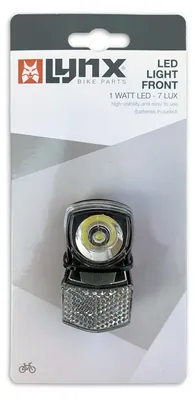 Obrázok produktu pre Svetlomet Lynx LED Slim predné svetlo na bicykel 7 luxov, bezdrôtový vrátane batérií