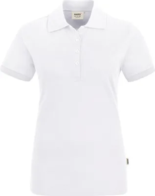Produktbild von HAKRO Poloshirt Stretch Damen #222 Gr. S weiß