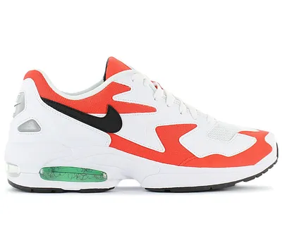Immagine prodotto di Nike Air Max 2 Light - Scarpe da uomo, colore bianco e rosso, codice prodotto AO1741-101, taglia: EU 44.5, US 10.5