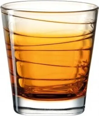 Obrázek produktu pro Leonardo Vario Struttura sklenice na pití, tumbler, sklenice na vodu, sodovková sklenice, oranžová, 250 ml, 026841