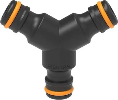 Produktbild von Fiskars 1027070, Schlauchanschluss, Polypropylen (PP), Gummi, Schwarz, Orange