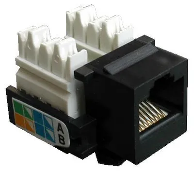 Image de DATACOM Keystone cat5E noir UTP