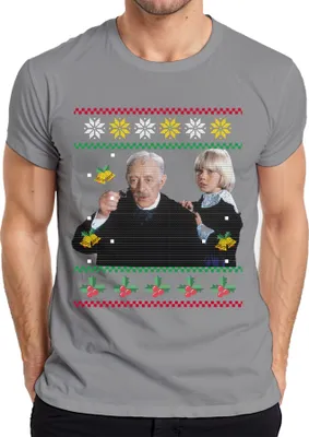 Produktbild von Der kleine Lord - Ugly Christmas Sweater Weihnachten Weihnachtsgeschenk Herren T-Shirt, Grau, M