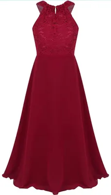 Produktbild von Elegantes Spitzenkleid für Mädchen Kinder Gr. 168 Cm – Perfekt für festliche Anlässe, Hochzeit Party Taufe Langes Kleid