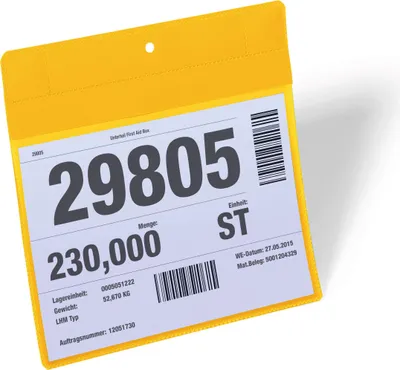 Zdjęcie produktu dla DURABLE Magnetyczna neodymowa kiesze? magazynowa A5 pozioma, ?ó?ty, 174604, 10 szt.