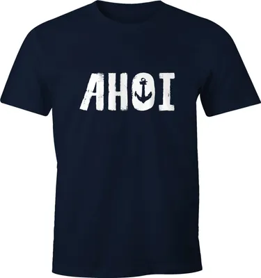 MoonWorks Herren T-Shirt Moin Möwe - Lustiges Nordlichter Shirt Mit Hamburg Spruch