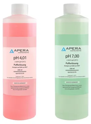 Produktbild von Apera Instruments pH Kalibrierlösung-Set 4.01/7.00, je 250 ml
