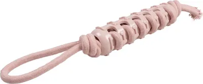 Produktbild von Duvo+ Hundespielzeug Seilstock mit Gummi & Schlaufe rosa