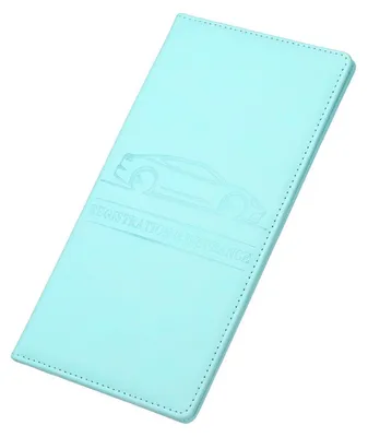 Produktbild von Fahrzeugdokumentenhalter Kunstleder Blau 24,5 x 12,5 cm Handschuhfach Organizer