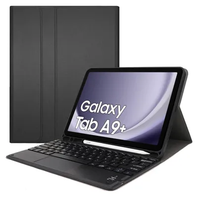 Produktbild von Galaxy Tab A9 Plus Bluetooth-Tastatur-Touchpad-Hülle (Schwarz)