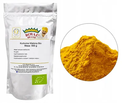 Produktbild von Gemahlene Kurkuma 500G Pulver Natürlich Ohne Chemikalien