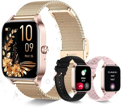 Produktbild von INNOFOVO Smartwatch Damen 1.85 Zoll mit Telefonfunktion, 130+ Sportmodi, Herzfrequenz, SpO2, Schlafmonitor & Fitness-Tracker