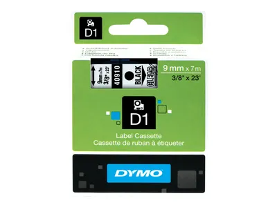 Obrázek produktu pro S0720670 Dymo D1 9Mm Schwarz-Klar