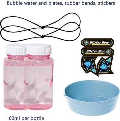 Immagine prodotto di Macchina automatica per bolle di sapone per bambini, arco e freccia, creatore 2 in 1, giocattolo estivo all'aperto, soffiatore multiforo