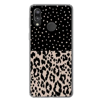 Produktbild von MuchoWow® Handyhülle Schutzhülle Hülle für Huawei P20 Lite (2020) Panther Druck - Tiere - Design Silikon Softcase Handy Hülle - Kartenhalter