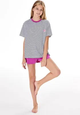 Produktbild von Schiesser Schüler Mädchen Schlafanzug kurz Gr. 164 fuchsia