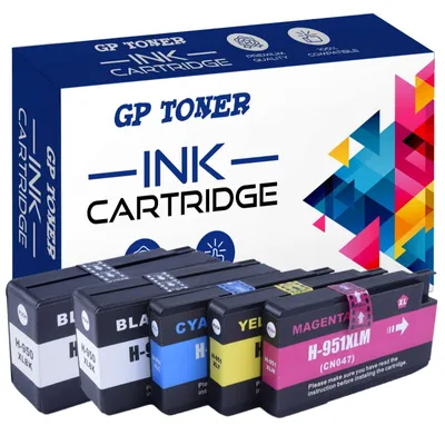 Obrázok produktu pre 5x Kompatiblný atrament pre HP 951XL Officejet Pro 8100 ePrinter 8610 8620 251dw 276dw sada