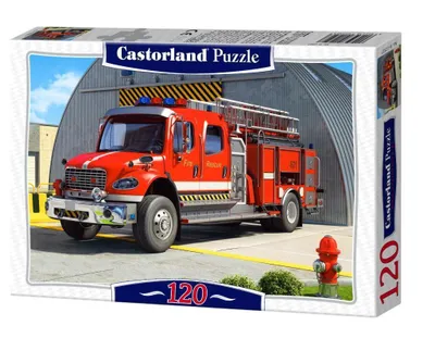 Obrázok produktu pre Castorland 120-dielne puzzle – hasičské auto pre deti