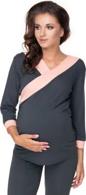 Produktbild von PeeKaBoo Umstandspyjamahose für Damen Naked graphit L/XL