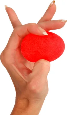 Produktbild von Squeeze Egg Handtrainer Fingertrainer Unterarmtrainer Antistressball weich ROT